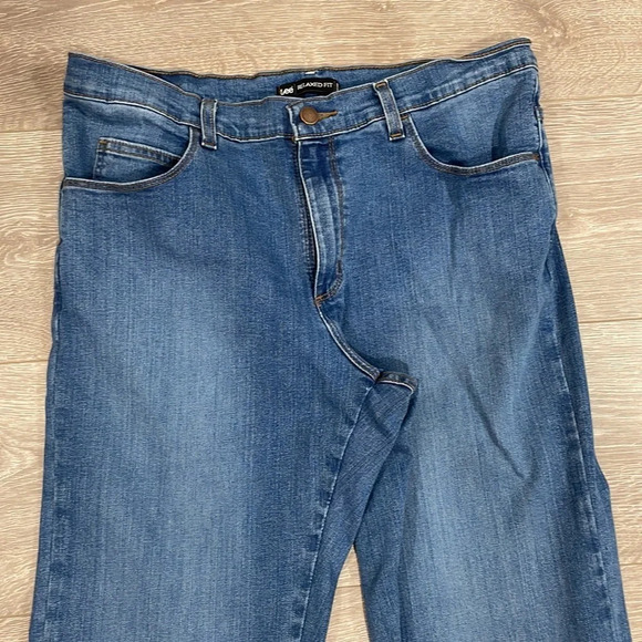 Lee Stretch Relaxed Fit Straight Leg Denim Jean 12 Long - Picture 2 of 15